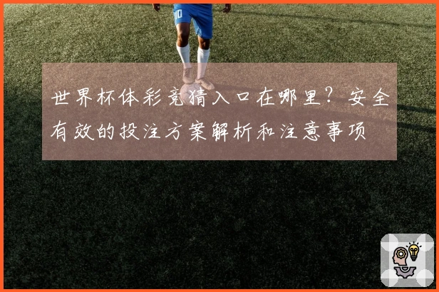 世界杯体彩竞猜入口在哪里？安全有效的投注方案解析和注意事项
